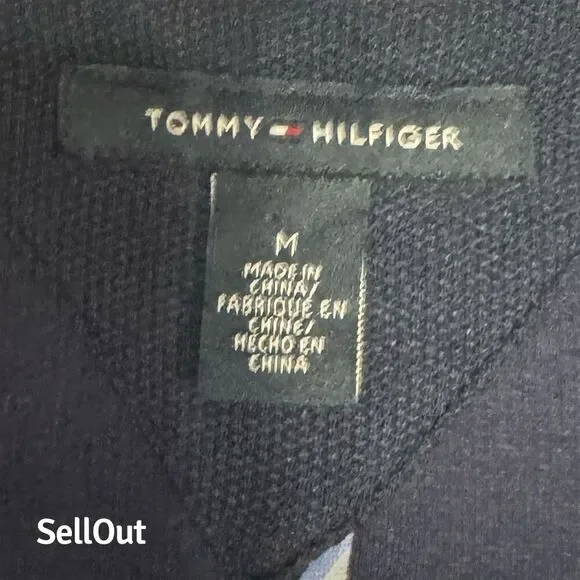 Tommy Hilfiger Women's Navy Blazer M White Trim Business Jacket - Picture 3 of 7